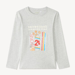 T-shirt manches longues garçon print fantaisie 