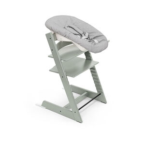 Chaise haute évolutive Tripp Trapp + babyset et newborn set - Vert Glacier 