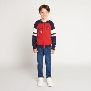 Gilet manches longues à capuche Spider Man pour garçon 