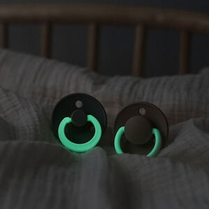 Lot de 2 sucettes colour glow 0-6 mois - Sage/Cloud 