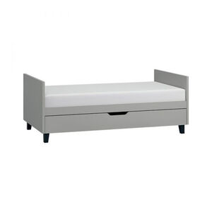 Lit Simple 70 x 140 cm - Gris / Noir 