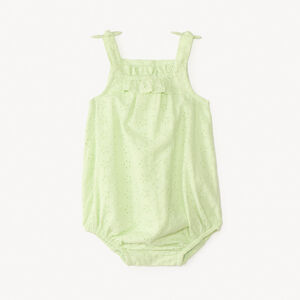 Combinaison courte en broderie anglaise fantaisie pour bébé fille 