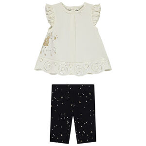 Ensemble 2 pièces licorne avec détails pailletés pour bébé fille 