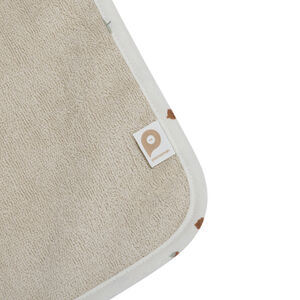 Set de bain avec cape et gant de toilette Roi des Forêts beige 