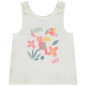 Débardeur à nœuds print fantaisie pour bébé fille 