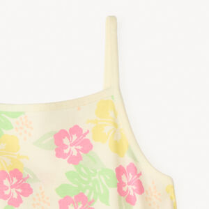 Salopette short en jersey imprimé fantaisie pour fille 