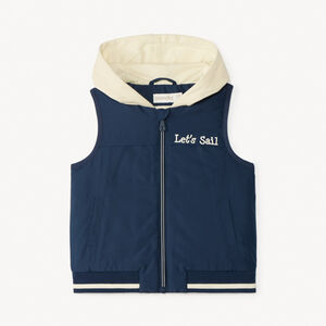 Doudoune sans manches à capuche pour bébé garçon 