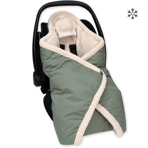 Couverture enveloppante Biside auto - Pady Rainy + Teddy - Green - 0-12 m 