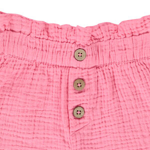 Short en double gaze de coton overdye pour fille 