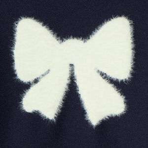 Pull fille texturé à motif fantaisie 