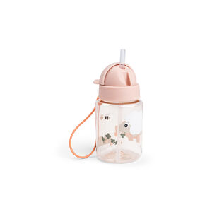 Gourde à paille 280ml Tiny Farm rose 