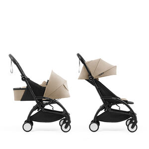 Poussette YOYO⁵ châssis + assise - Taupe/Noir 