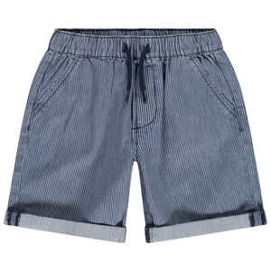 Bermuda fantaisie à fines rayures pour garçon 