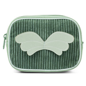 Pochette en velours avec sangle Vert Joe 