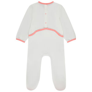 Dors-bien print girafe pour bébé fille avec ouvertures différentes selon l'âge 