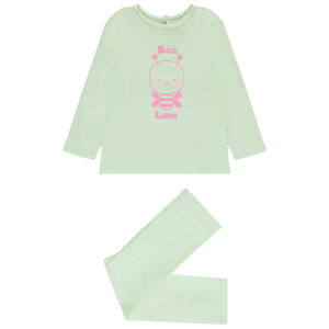 Set pyjama long en jersey printé pour bébé fille 