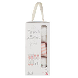 Lot de 3 paires de chaussettes bouclette print lapin pour bébé fille 