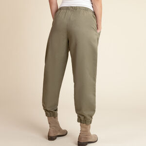 Pantalon fluide à taille élastiquée pour femme 