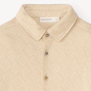 Chemise garçon manches longues texturée 