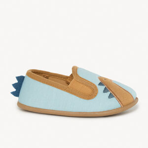 Chaussons bas patch brodé dinosaure pour garçon 