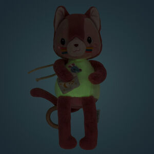 Peluche musicale phosphorescente Jeanne le Chat 