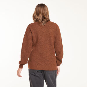 Pull de grossesse col V en tricot 