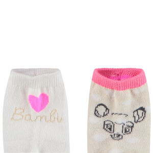 Lot de 2 paires de chaussettes print Bambi Disney pour bébé fille 