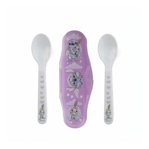 Set de 2 cuillères avec boîte de transport Lilo & Stitch 
