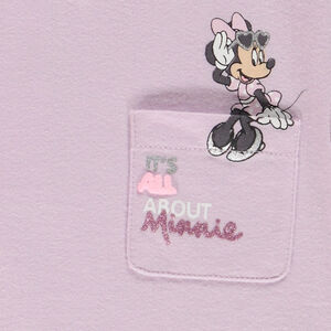 T-shirt manches courtes en jersey print Minnie Disney pour bébé fille 