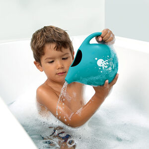 Arrosoir de bain en silicone bleu 