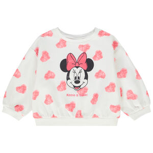 Sweat oversize en molleton print Minnie Disney pour bébé fille 