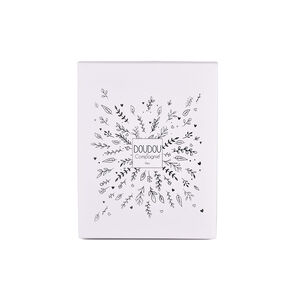 Doudou pantin ours blanc attache-sucette anniversaire 25 ans 
