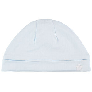 Bonnet en coton bio à motif brodé 