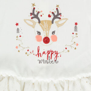 Ensemble 3 pièces esprit Noël pour bébé fille  