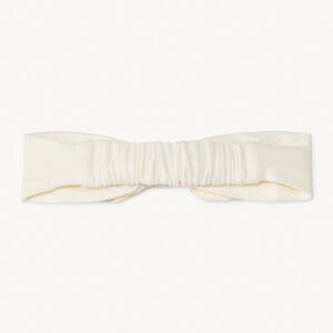 Bandeau effet noué bi-matière pour bébé fille 