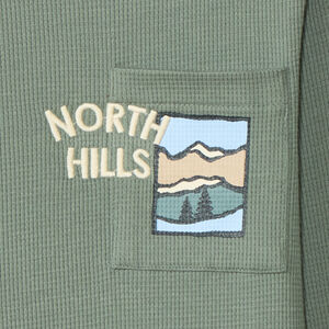 T-shirt manches longues printé dans le dos pour garçon 