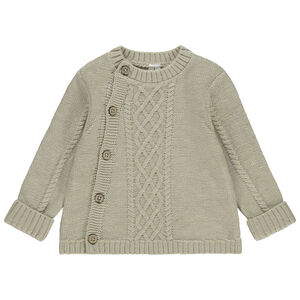 Gilet en tricot torsadé pour bébé garçon 