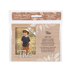 Cadre photo personnalisé 18,5 x 14,5 cm Théo 
