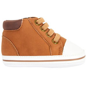 Baskets montantes à lacets élastiques pour bébé garçon 