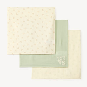 Lot 3 langes motifs ourson bébé 