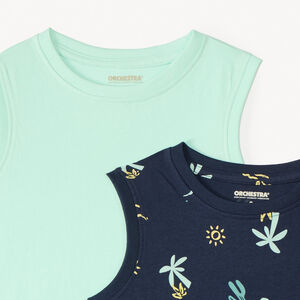 Lot de 2 débardeurs fantaisie pour garçon  