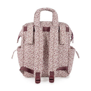 Sac à dos à langer imprimé Cherry Flores + tapis 