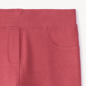 Jegging uni en molleton pour fille  