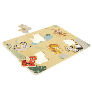 Puzzle en bois Happy Wild 6 pièces 