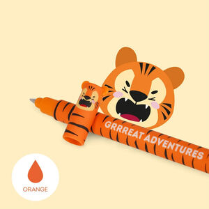 Stylo gel à encre orange effaçable Tigre 