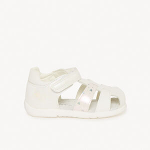 Sandales à velcros à petit motif cœur pour bébé fille 