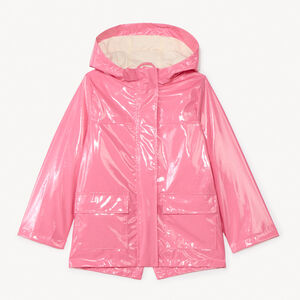 Parka gomme à capuche iridescente pour fille 