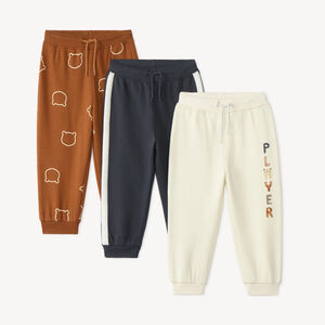 Lot de 3 pantalons de jogging bébé garçon motif fantaisie 