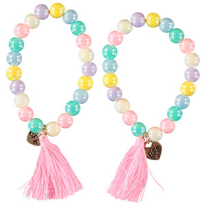 Lot de 2 bracelets à perles Best Friends pour fille 
