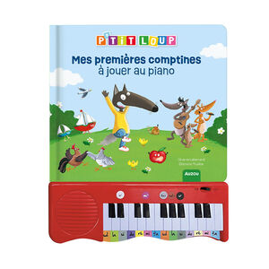 Livre piano "P'tit Loup - Mes premières comptines à jouer au piano" 
